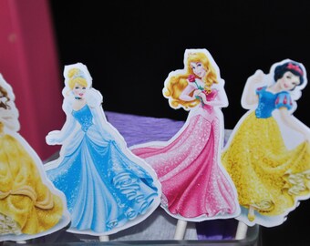 Disney Princess Cupcake Toppers Cake Toppers Set of 12