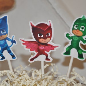 PJ Masks Cupcake Toppers Set of 12