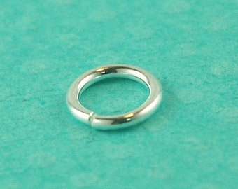 8 mm sterling silver jumpring - 17 gauge / 1.2 mm  - 925 open jumpring - sterling silver jumpring - jump ring