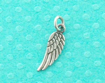 sterling silver wing charm - sold per 3 pieces - guardian angel