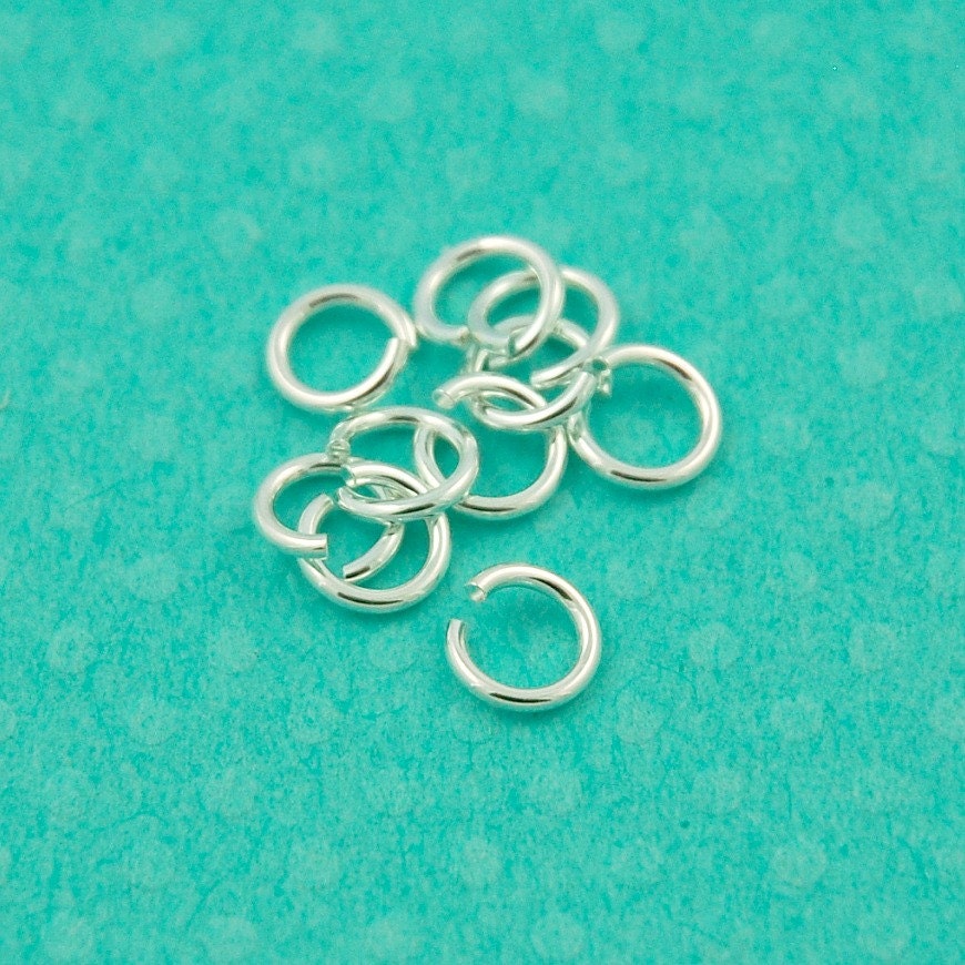 6mm Sterling Silver Jump Ring 10 Pcs or More 18 Gauge 925 Etsy Canada