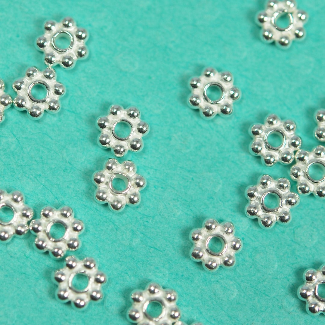 Bali Flor Espaciador Perlas Y Stoppers - EBay
