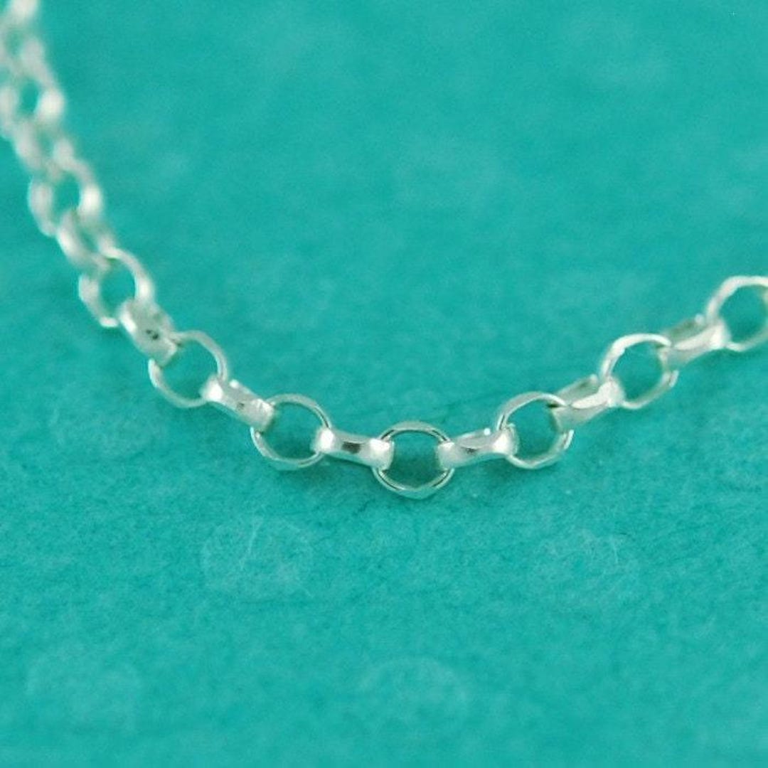 Sterling Silver Rolo Chain, 1.5mm Width, Diamond Cut, Sold by the Foot ...