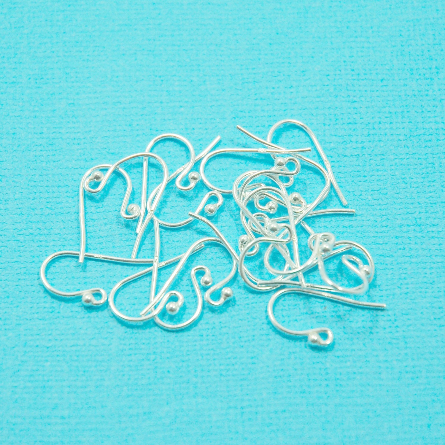 19 Mm Sterling Silver Ball Head Ear Hooks 20 Gauge. Ball Head Etsy