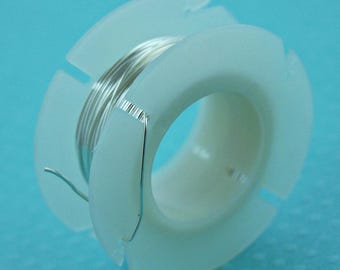 20 gauge (0.812mm) bulk .925 sterling silver jewelry wire, round, half hard (HH)