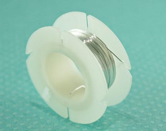 22 Gauge (0.644 mm thickness) Sterling Silver Jewelry Wire: Half Hard (HH)