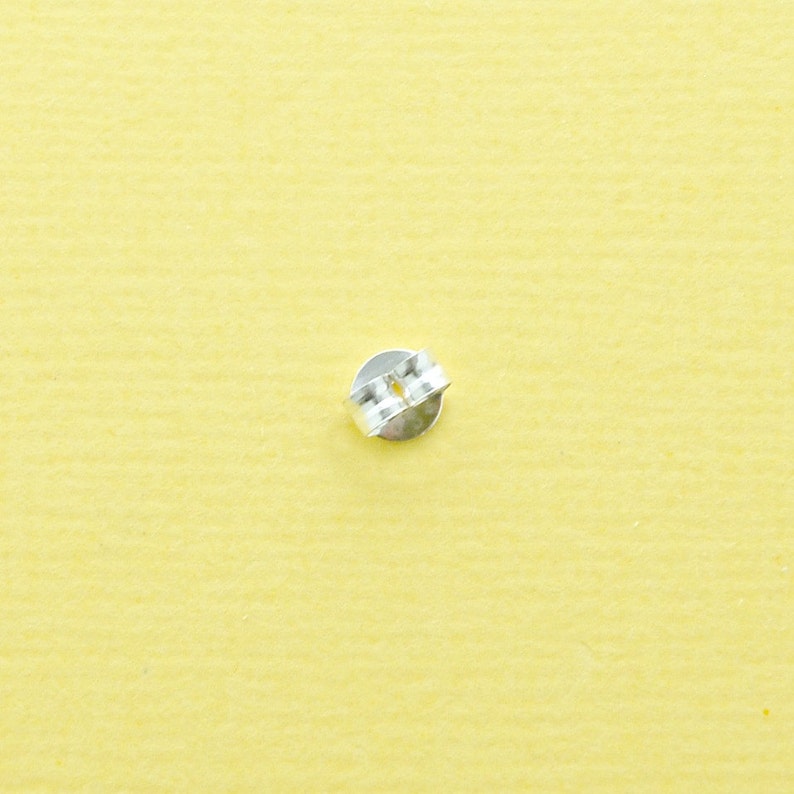 4,5 mm Sterling Silber Schmetterling Ohrstecker verkauft pro 20 Stück Rücken oder Rückseiten für Ohrringe gestempelt .925 Bild 4