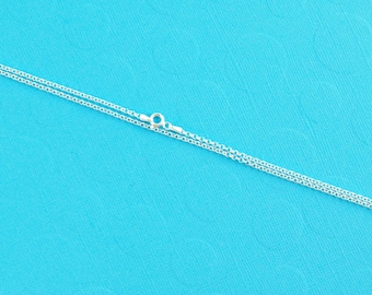 16 inch ROLO chain, sterling silver, finished - sold per piece - 2 mm smooth finished rolo link necklace chain - stamped "925 Italy"