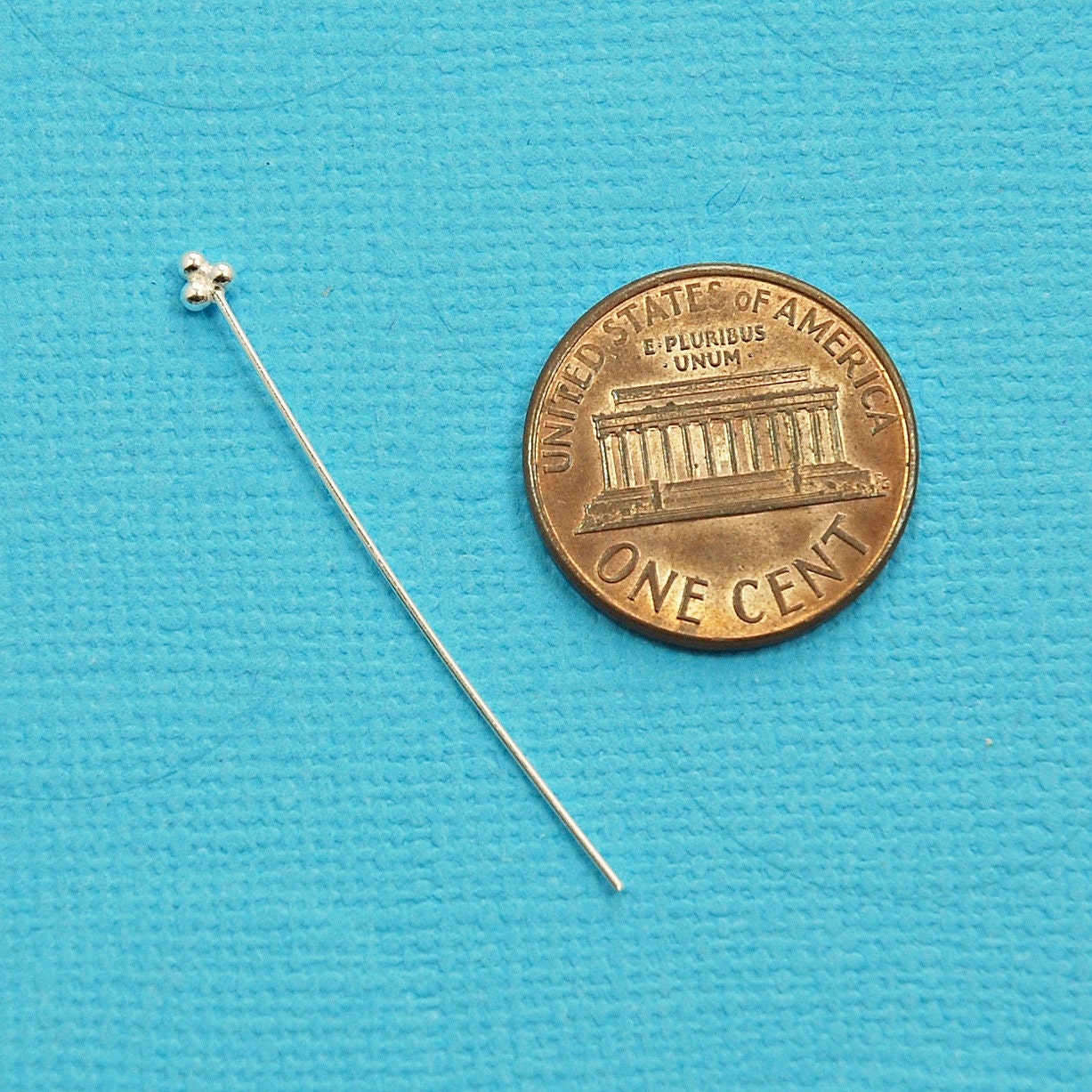  Sterling Silver .925 Headpin with Ball End, 3 Inch, 24