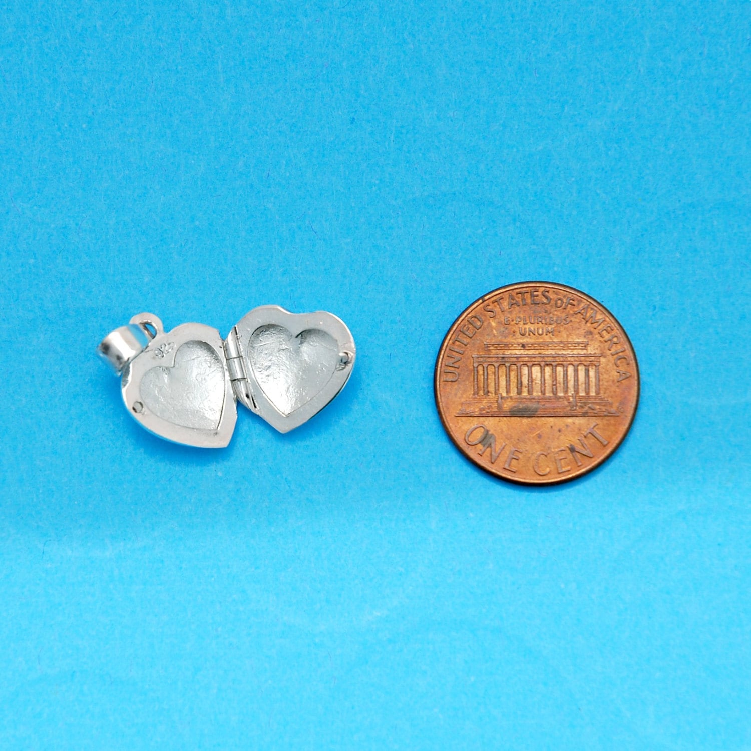 Sterling Silver Locket Heart Shape Locket Keepsake Locket Etsy