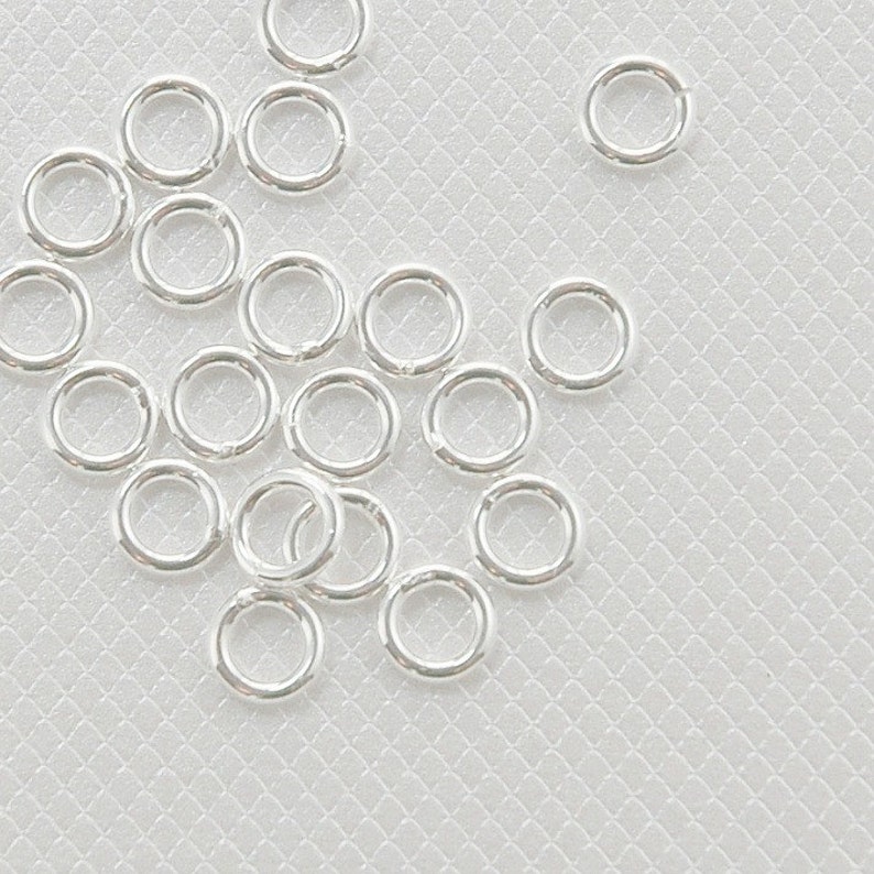 2 to 6mm Jump Rings Pack of 10-1.0mm .925 Sterling Silver Wire