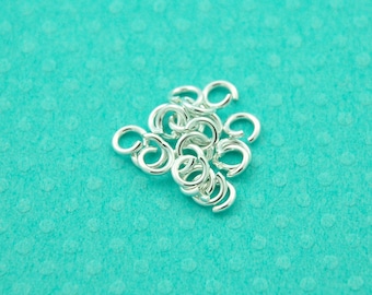 5 x 1 mm sterling silver jump ring - 18 gauge - .925 silver - open jumpring - unsoldered