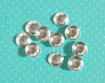 10 mm sterling silver bead cap - per 3 pieces - jewelry making findings beadcaps - sterling silver round bead cap for stones beads