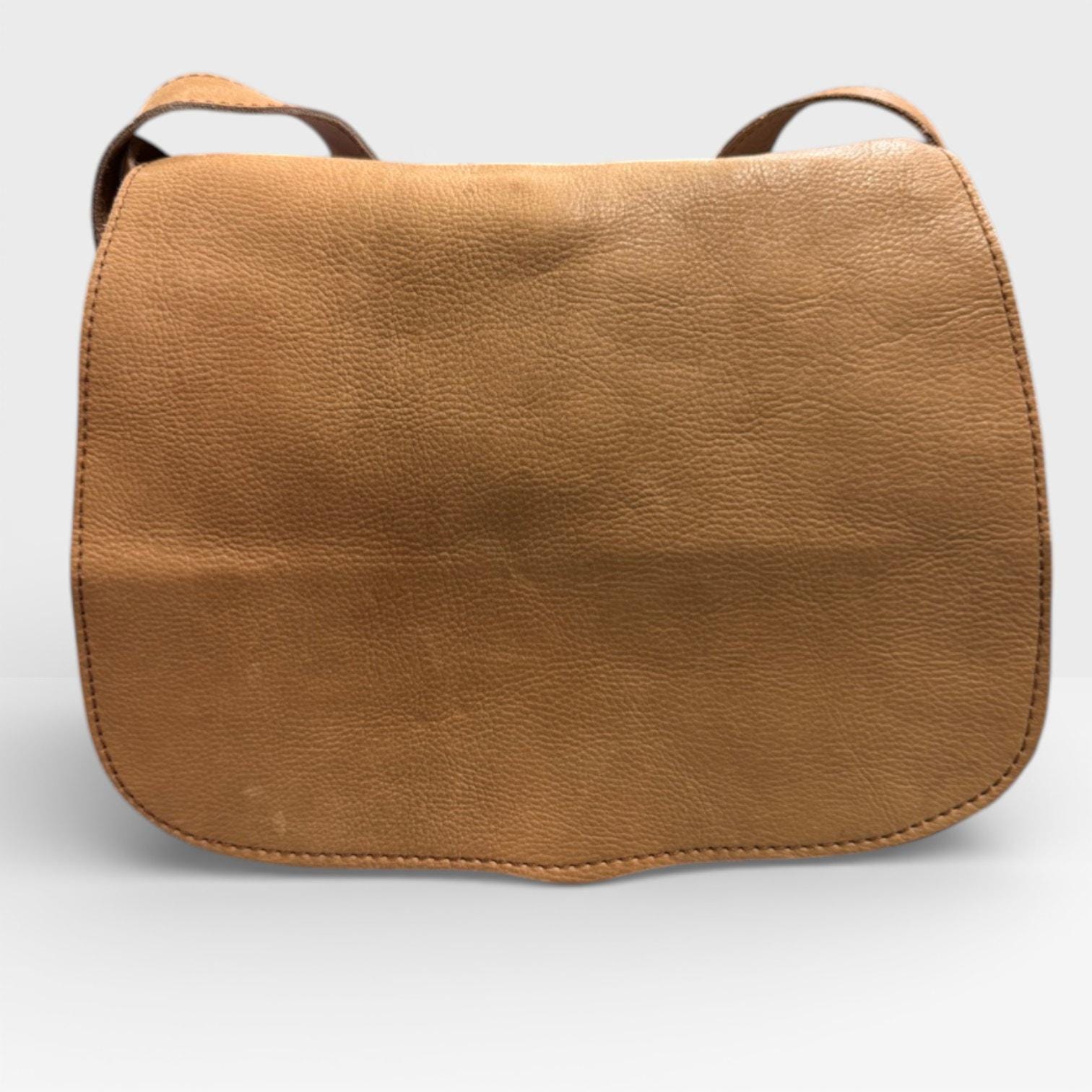 70s Leather Bag - Etsy