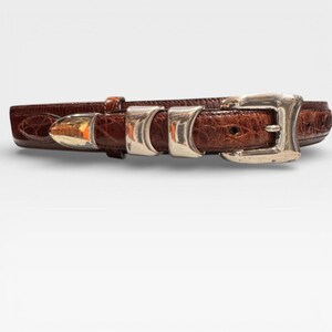 Brown Lizard Belt - Etsy