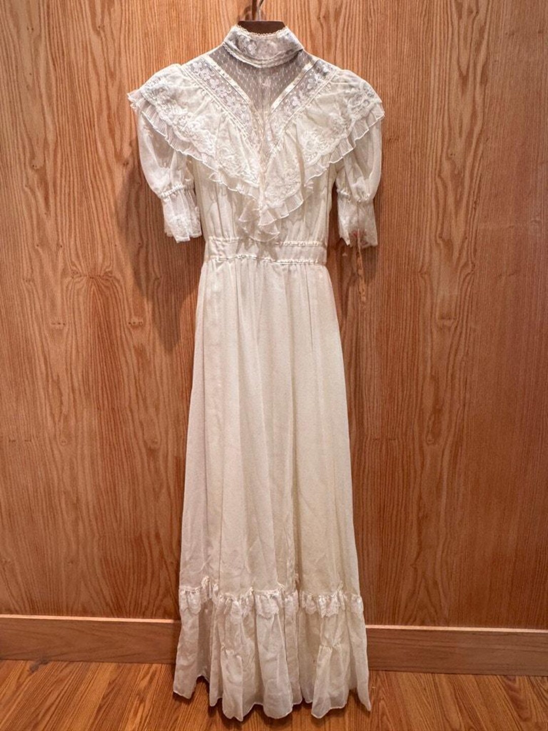Vintage Gunne Sax 1970s Wedding Dress Deadstock New With Tags XS Ivory ...