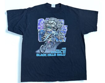 Vintage 1992 Truckers Only 3D Emblem Bad to the Bone T Shirt