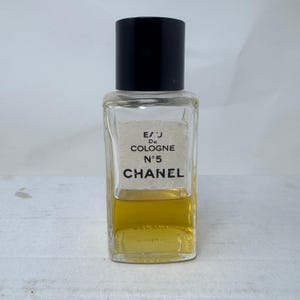 Vtg Perfume READ 1960s Chanel no 5 Eau De Cologne 40% Full