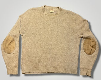Vintage 1950 Crewneck Pullover McGregor Camelot Lambswool Camel Hair Large B2009