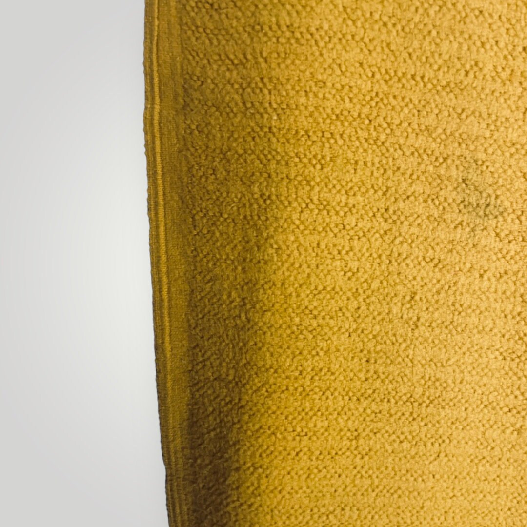 Vintage Waffle Weave Thermal Blanket Satin Trim Acrylic 74x91 Yellow Mustard Etsy