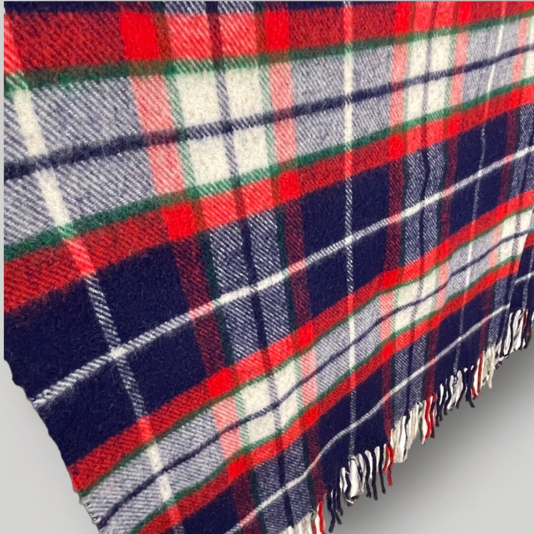 【中古】アクリル製チェック柄ブランケット 60x100cm18-469 il_1080xN.5788303370_sp9j.jpg