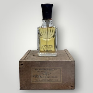 Vtg Perfume READ Shalimar Guerlain Eau De Toilette PDT 1/4oz 7.5ml Mini Perfume