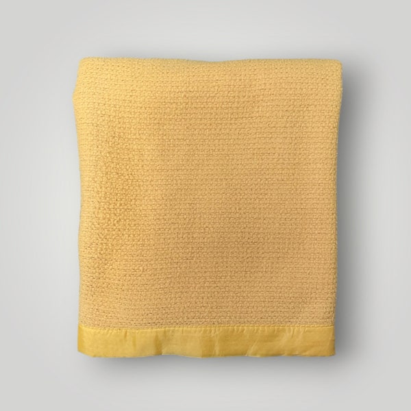 Waffle Blanket Satin Edge Etsy