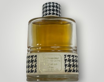 vintage Dior Diorissimo 60 ml Eau de toilette Splash 1/3 Full Used Houndstooth