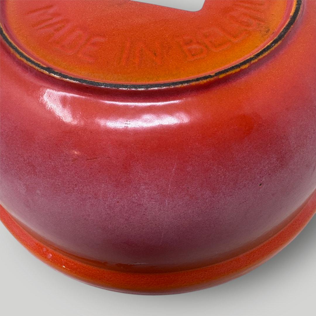 Vintage Descoware Belgium Cast Iron Dutch Oven 1 Qt Enamelware