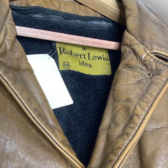Vintage Robert Louis Leather Overcoat Removable F… - image 4