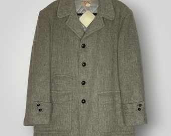 Circa 1930/40s French Wool Cotton Gentleman Jacket / Size Large