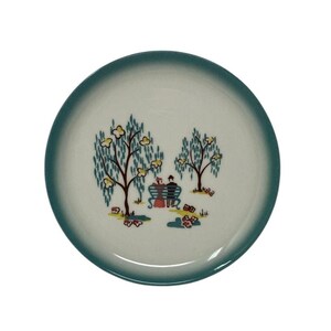 Vintage &quot;Forever Yours&quot; Brock of California Bread and Butter Plate Ceramic 1950s