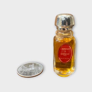 Perfume Vtg LEER L'INTERDIT 2 Givenchy Eau De Toilette Splash Miniatura