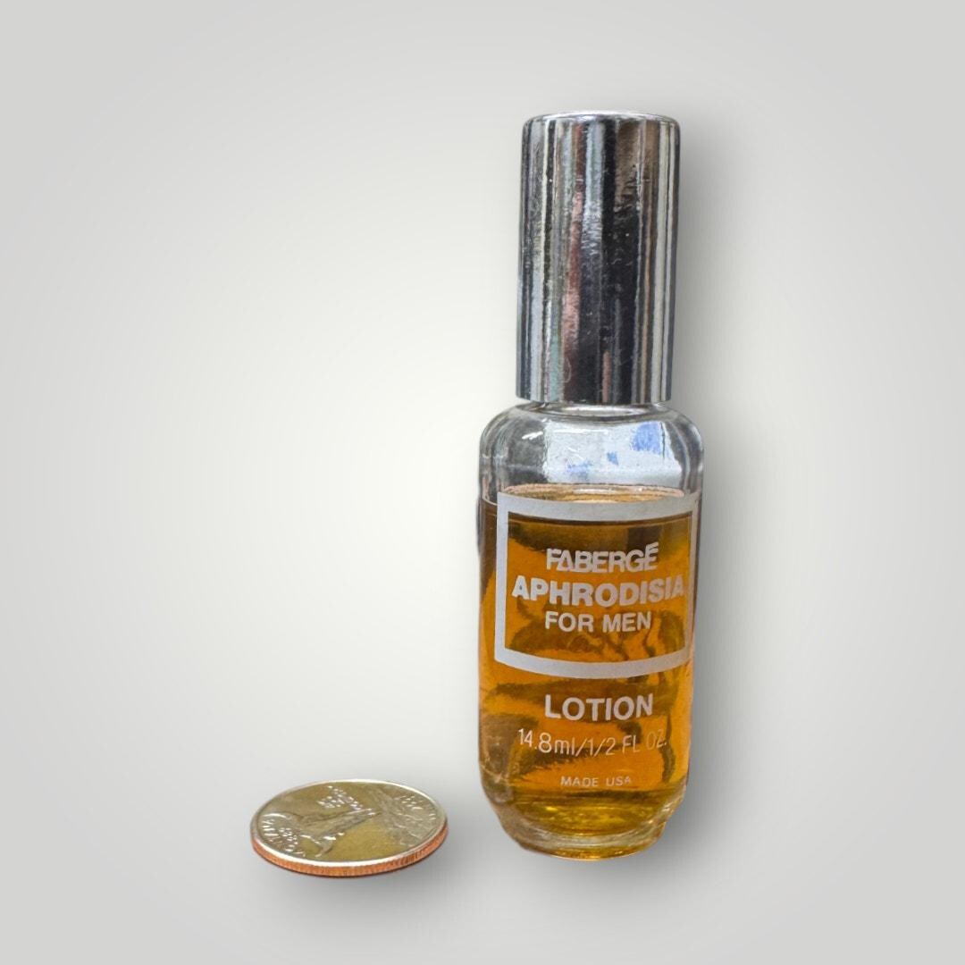 Vtg Perfume READ Faberge Aphrodisia for Men Lotion .5 Fl Oz 15 Ml