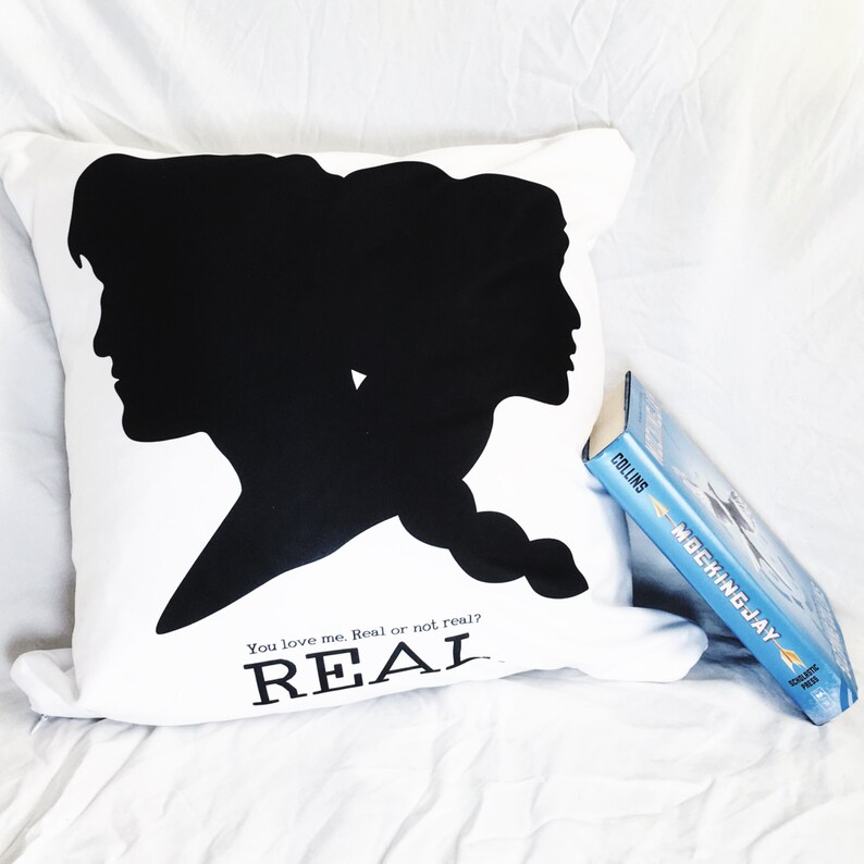 Hunger Games Inspired Real Or Not Real Pillow Etsy