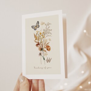 Religious Thinking of You Card | Catholic Greeting Card | Vintage-Inspired Thinking of You Card for Catholic Woman, Religious Greeting Cards