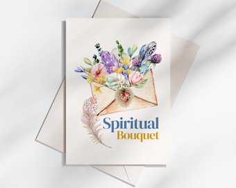 Catholic Spiritual Bouquet Card | Catholic Greeting Card | Spiritual Bouquet Digital Download, Printable Thank You Cards, Card for Priest