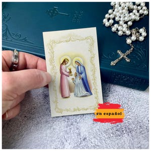Tarjetas de Oración Personalizadas para la Primera Comunión de Niñas | First Communion Template | Girl Holy Communion Favors, Corjl Template