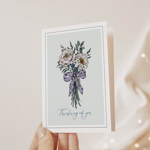 Catholic Thinking of You Card | Catholic Greeting Card | Vintage-Inspired Thinking of You Card for Catholic Woman, Religious Greeting Cards