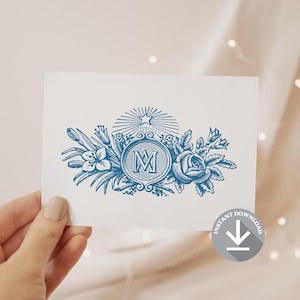 Vintage Marian Grußkarte | Katholische Grußkarte | Marianische Grußkarte für Katholiken, Katholisches Büro-Material, Katholisches Geschenk
