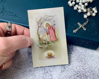 Anima Christi Holy Cards | Traditional Catholic Prayer Cards | Anima Christi Prayer Card for Catholics, First Communion Prayer Card Bulk Buy