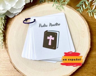 Catholic Prayer Cards for Kids Spanish Edition | Catholic Prayers | Oraciones católicas Padre Nuestro, Ave María, Ángel de la Guarda Digital