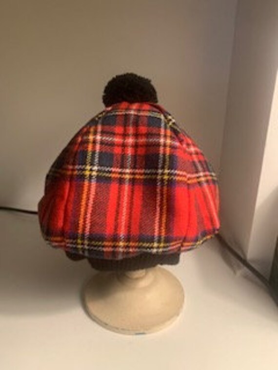 Mens tartan golf hat by Harrods