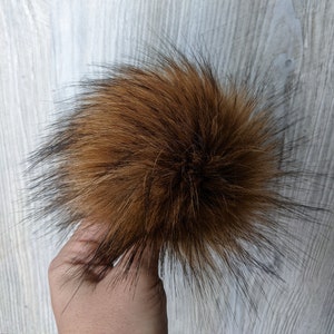 Faux Fur Pom. Pom. Pom Pom. Grizzly.Hats