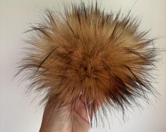 Faux Fur Pom Pom.Winter Wolf.Hats