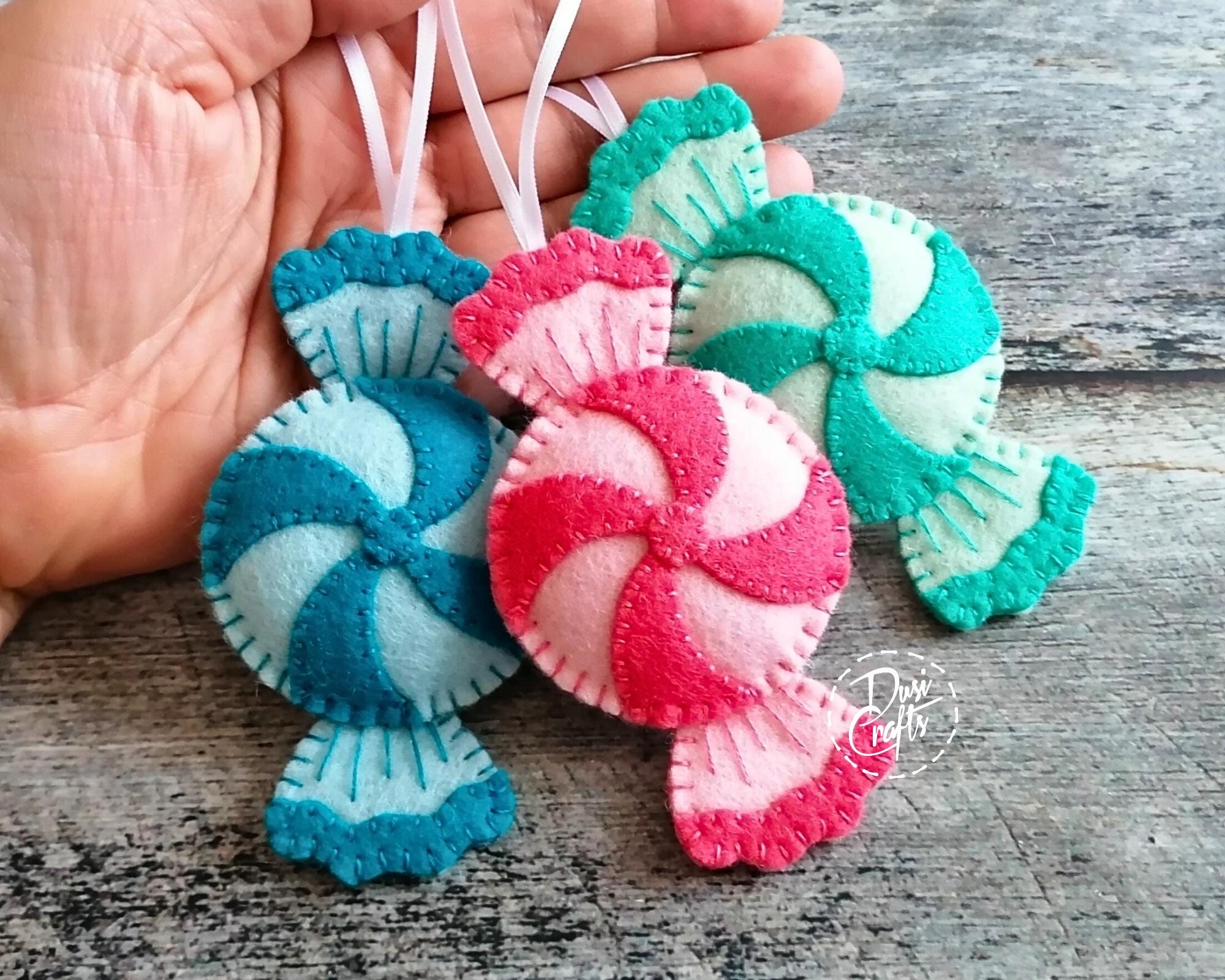 Christmas Candy ornaments, Peppermint swirls candy, Christmas decor, Xmas decoration