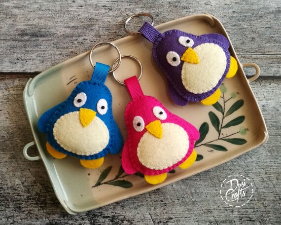 Filz Pinguin Schlüsselanhänger, Schwarzer Pinguin Taschenanhänger, Pinguin  Geschenk, Wollfilz Pinguin Schlüsselanhänger, Pinguin Schlüsselanhänger,  Tier Schlüsselanhänger / BEREIT ZUM VERSAND - .de