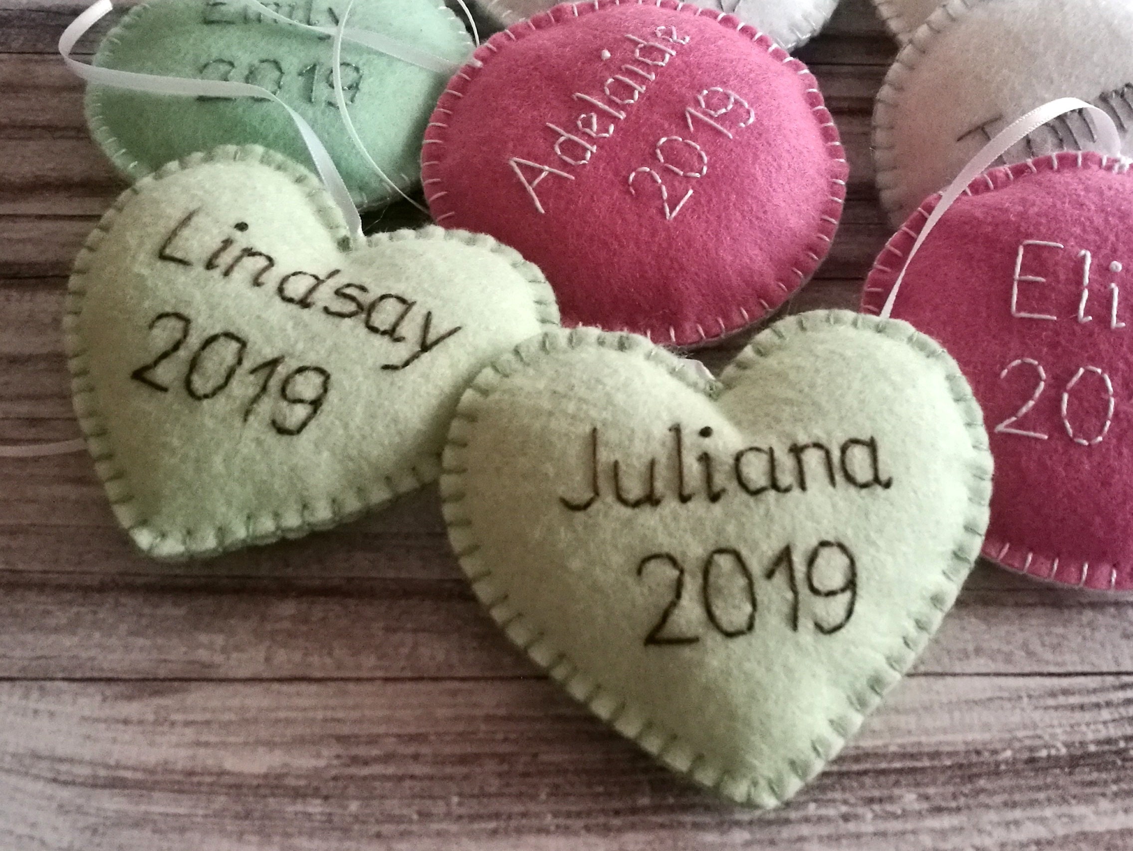 Fieltro de pan de jengibre casa adorno Aqua Blue Gingerbread | Etsy