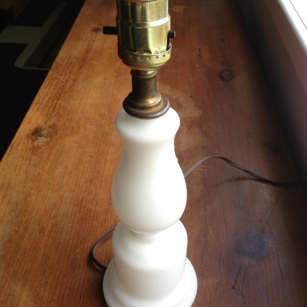 Custom Order for MathildaJane: Adorable Vintage Milk Glass Lamp