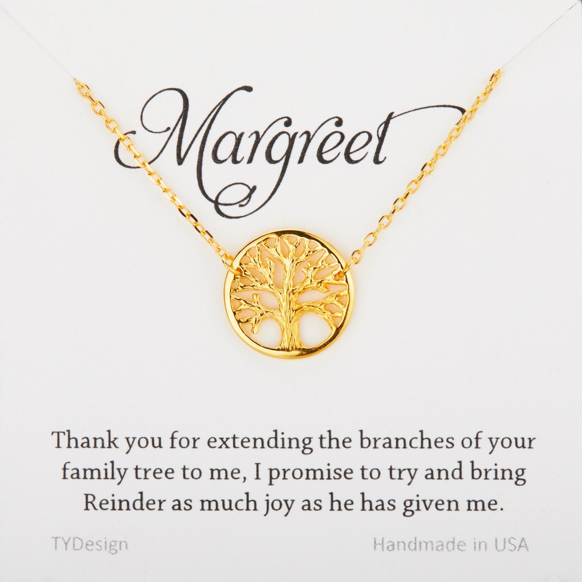 mother of the groom family tree necklace